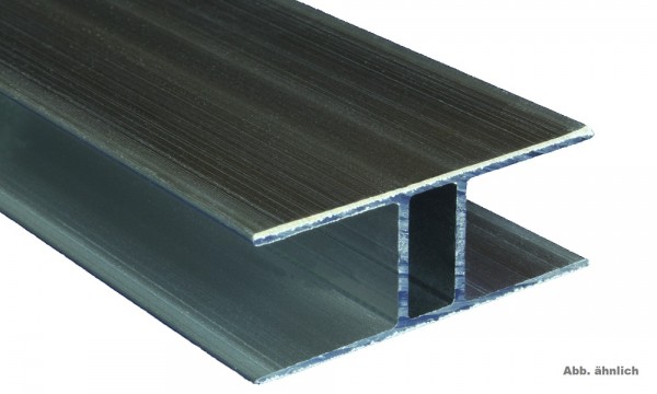 Aluminium H Profil, 16 mm, pressblank
