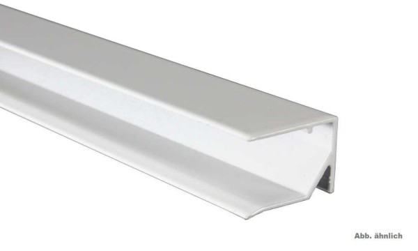 16 mm Weiß Alu Abschlußprofil universal