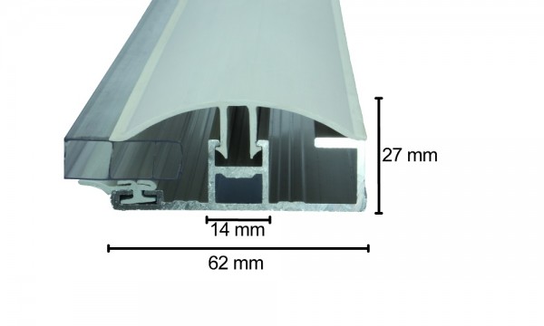 Randprofil Alu PVC für 8 und 10 mm Pressblank