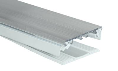 Alu/Gummi Durchschraubprofil für 4/4,5 und 6 mm