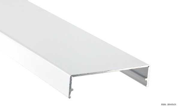 Zierklemmdeckel, Weiß, aus Aluminium, ca. 60 mm breit