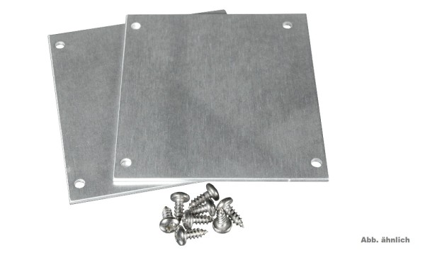 Kastenrinnen-Endkappen Set Pressblank