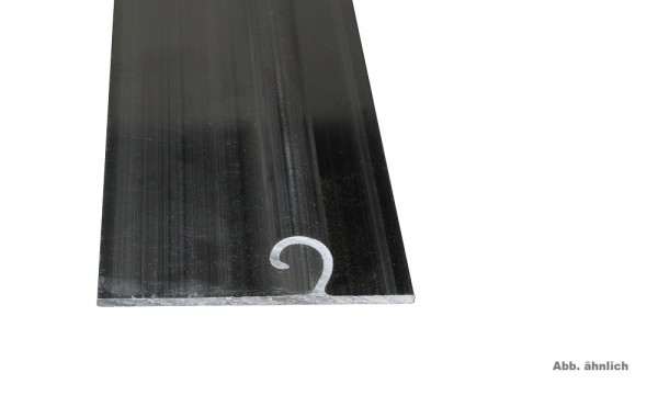 Aluminium-Wandanschlagprofil für Scharnierprofil 16 mm, pressblank