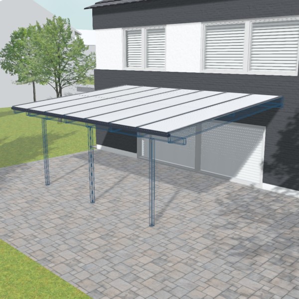 Terrassendach ohne Unterkonstruktion ID ggmgn