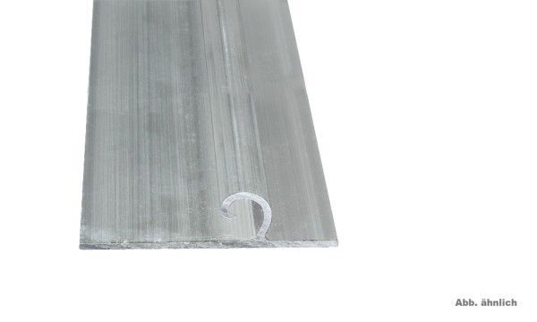 Wandanschlagprofil für Scharnierprofil 16 mm Pressblank, Alu