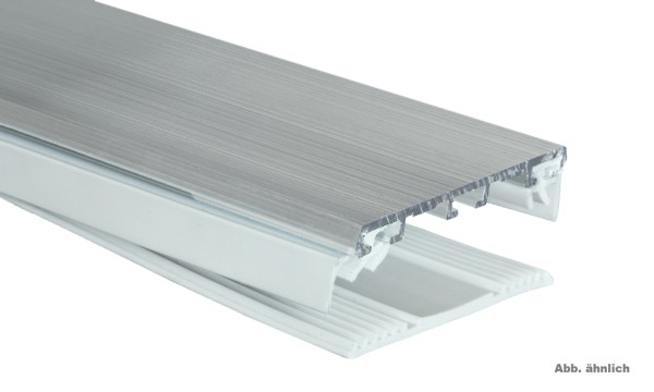 Durchschraubprofil, Alu/Gummi, Pressblank