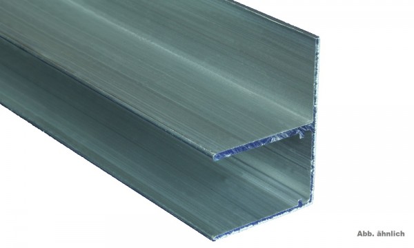 Aluminium U Profil Befestigungslasche quer (F), 16 mm, pressblank
