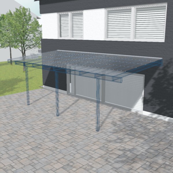 Terrassendach ohne Unterkonstruktion ID 3x6b