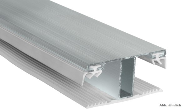 Verbindungsprofil, Alu/Gummi, für 16 mm, Pressblank